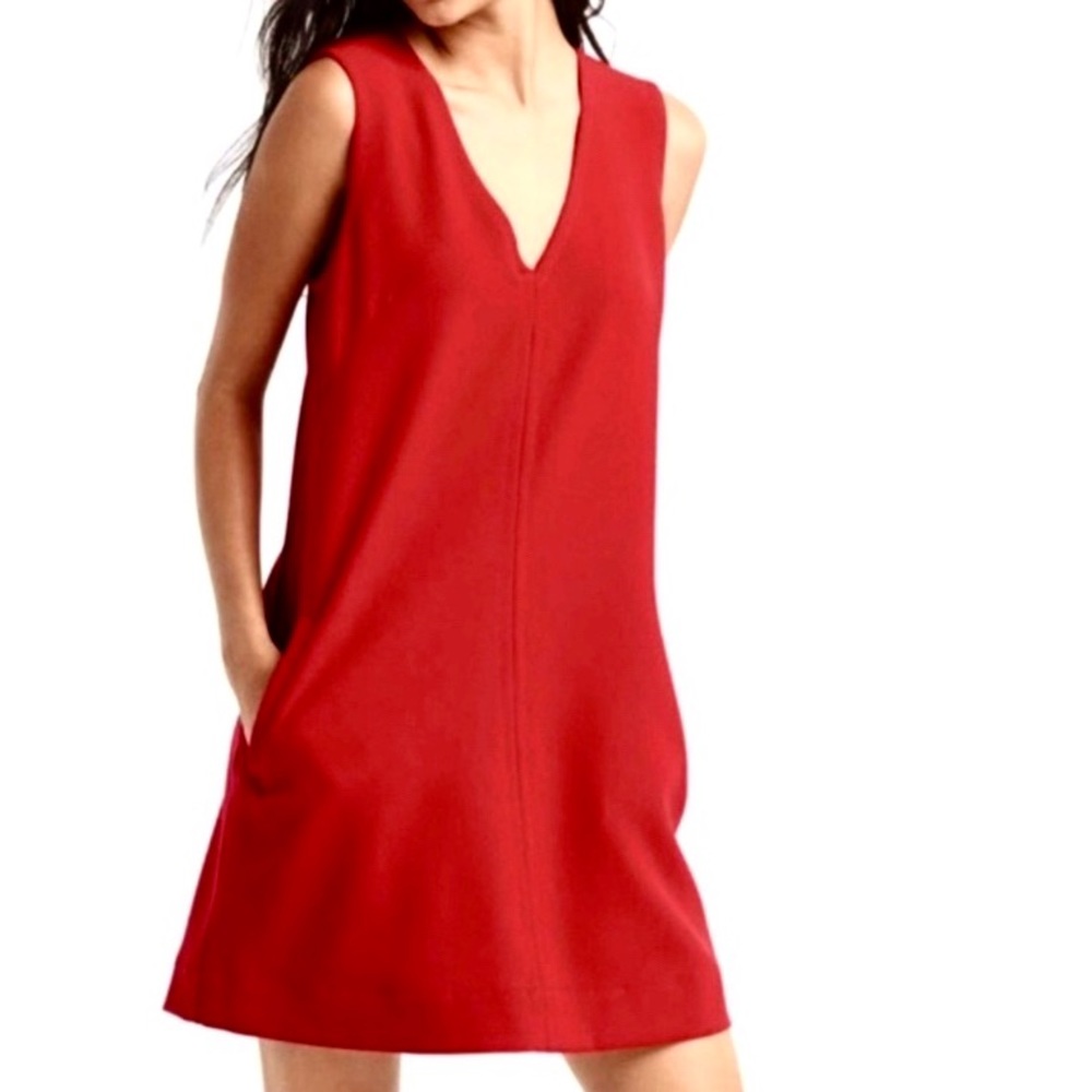 GAP red shift v-neck sleeveless dress size XS